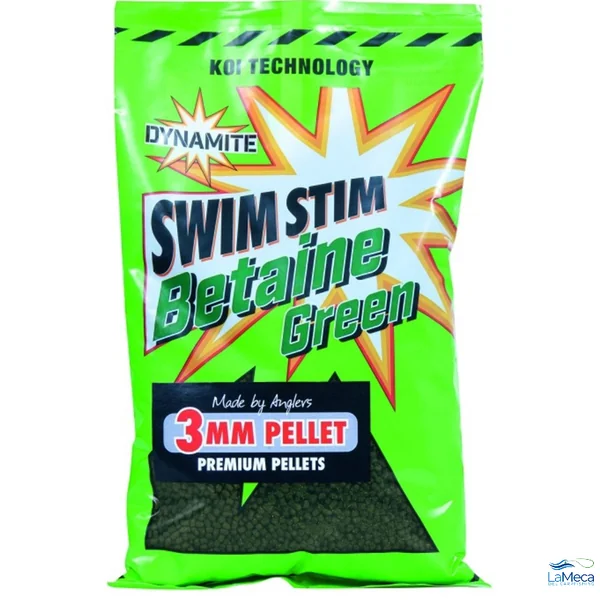 MICRO PELLEST DYNAMITE BAITS SWIM STIM BETAINE GREEN 3 mm