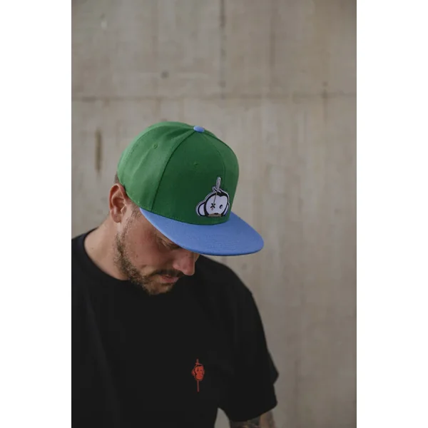 Monkey Climber Logo Patch Snapback Green with Blue peak (USA)