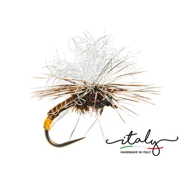 Morgans Evo Quill Klinky Yellow Spotted mosca seca