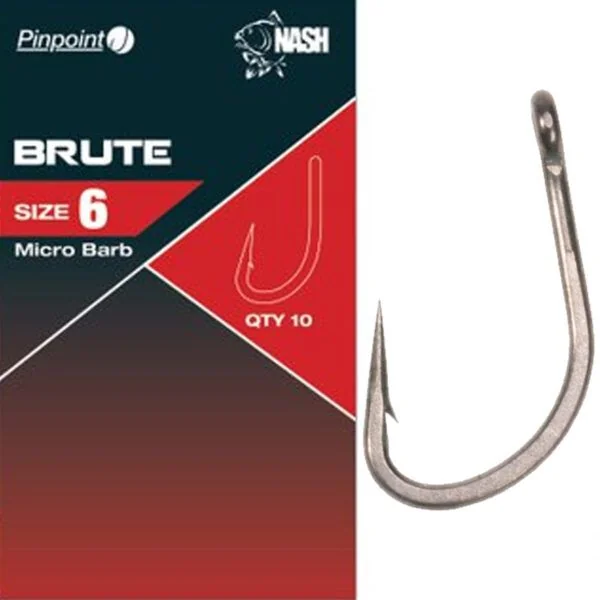 Nash Anzuelos Pinpoint Brute Hooks Size 8