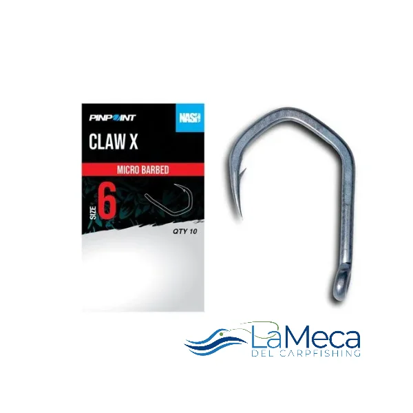 NASH CLAW X SIZE 6 MICRO BARBED