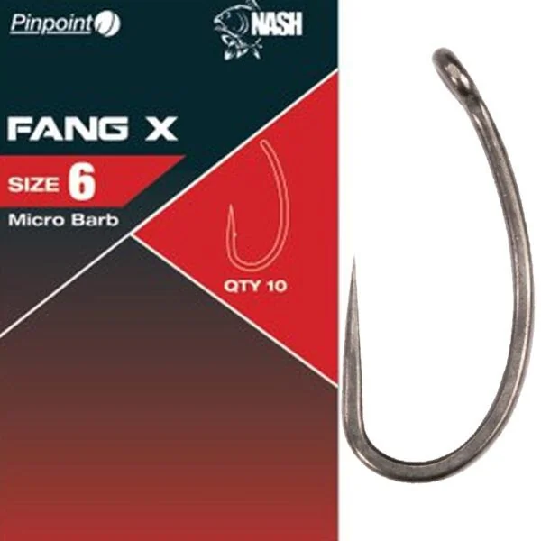 Nash Pinpoint Fang X Hooks Size 4 - Imagen 2