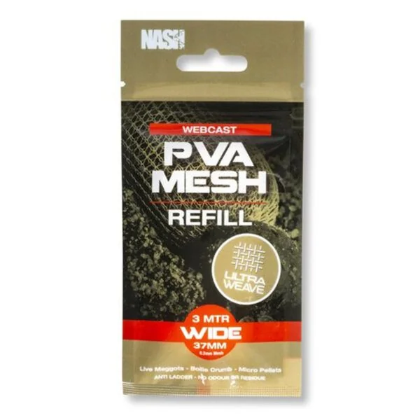 Nash Webcast Ultra Weave PVA Refills Narrow 23mm x 3m