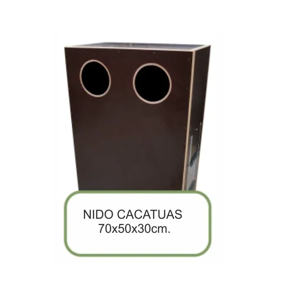 NIDO MADERA CACATUAS