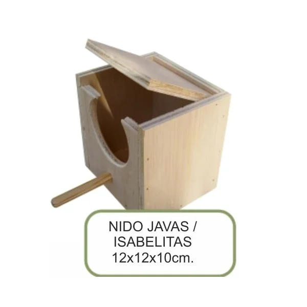 NIDO MADERA .JAVAS / ISABELITAS