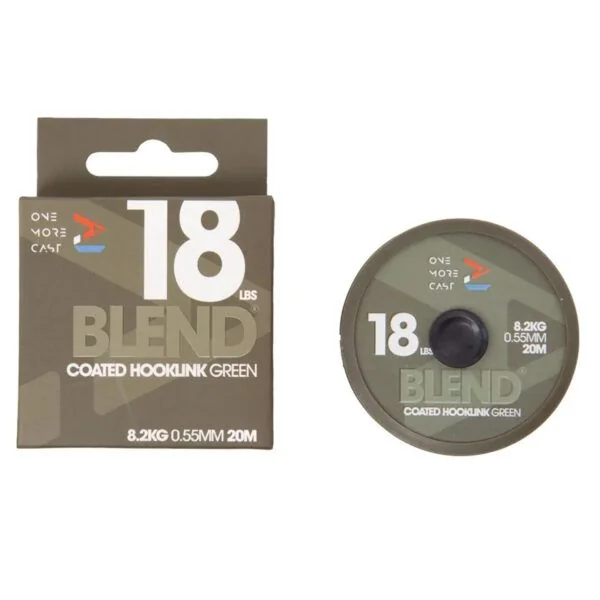 One More Cast Blend Coated Hooklink Green 18lb 20m