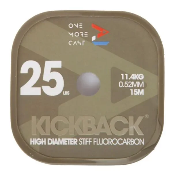 One More Cast Kickback High Diameter Stiff Flourocarbon 25lb 15m