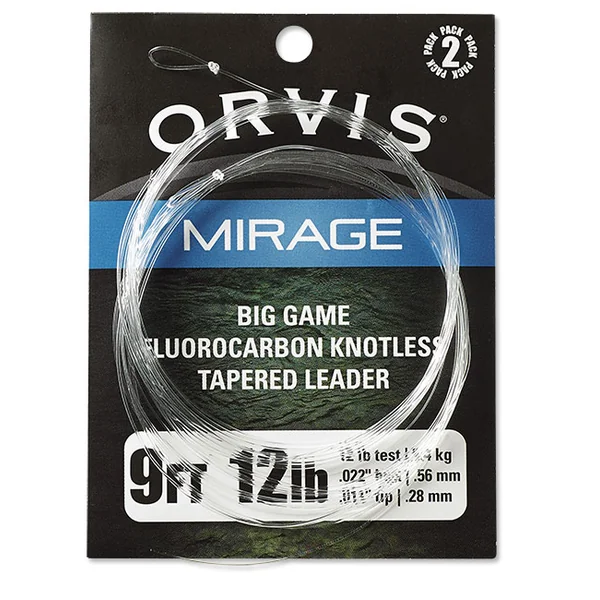 Orvis Mirage Fluorocarbono Leader Big Game 2-pack 9 ft.
