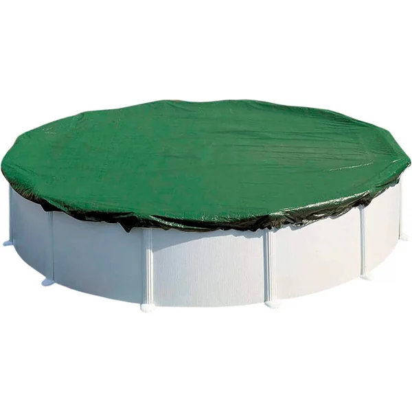 Ovale Winterplane für Pools - 7.30 x 3.75 m - Grün