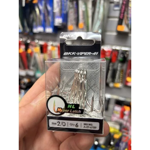 PACK DE 6 ANZUELOS TRIPLES BKK-VIPER-41 2/0 "GRAMPINES"