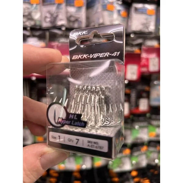 PACK DE 7 ANZUELOS TRIPLES BKK-VIPER-41 size 1 "GRAMPINES"
