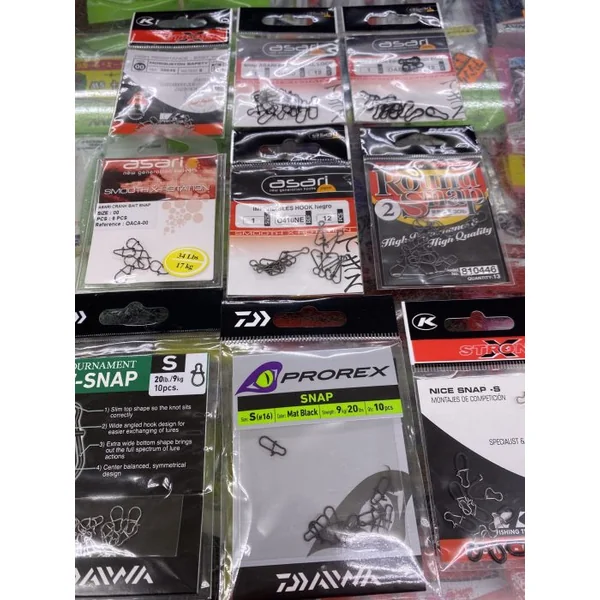 PACK DE 9 SOBRES GRAPAS / SNAP "SPINNING, EGING.."