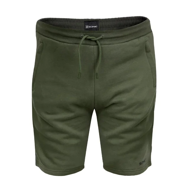 Pantalones cortos de forro polar verde