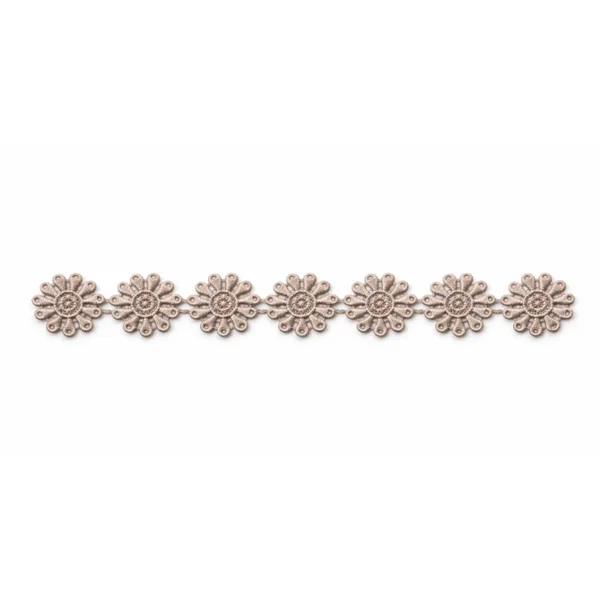 Pasamanería Flores Beige 2,5cm