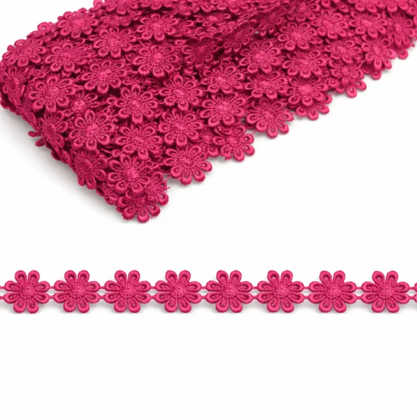 Pasamanería Guipur Fucsia 2,4 cm