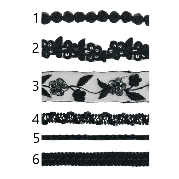 Pasamanerías Negras Decorativas