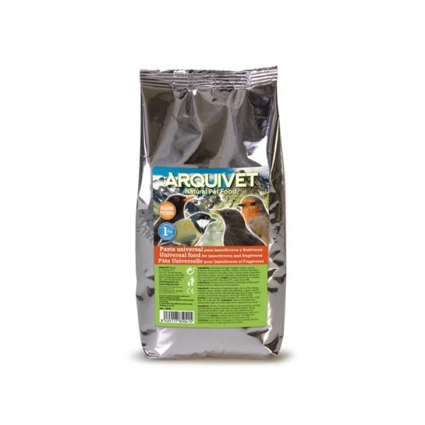 PASTA UNIVERSAL INSECTIVOROS Y FRUTIVOROS 1 Kg. ARQUIVET