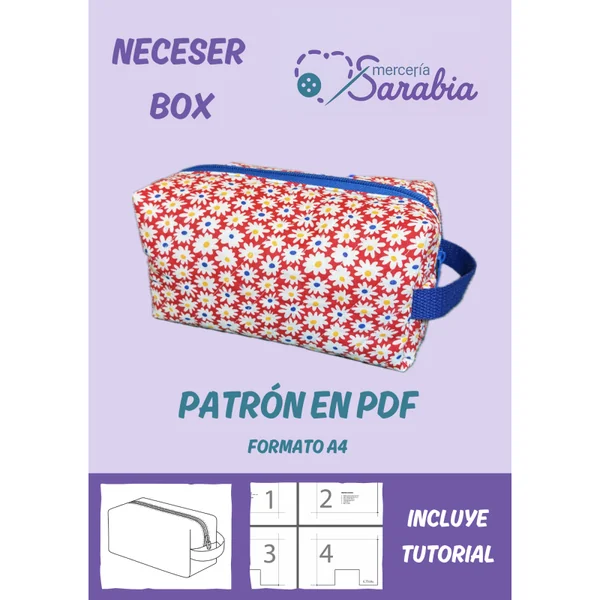 Patrón Neceser Box - Descarga PDF + Video Tutorial