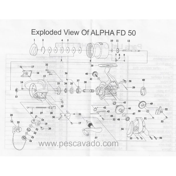 Peças Alpha FD50