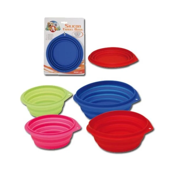 PLATO VIAJE DE SILICONA 500 ML./14,5CM.