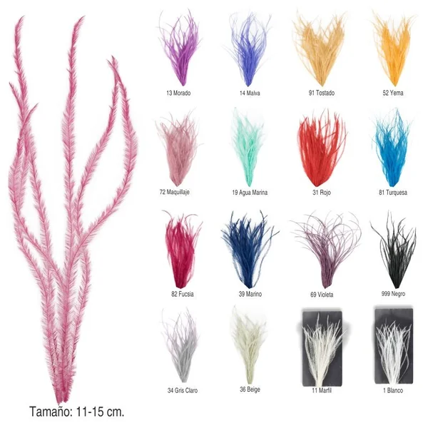 Pluma Fantasía ostrich