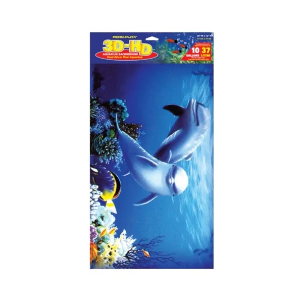 POSTER 3D DELFINES (50X30 CM)