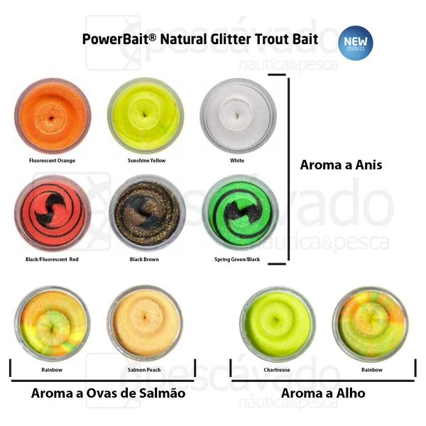 PowerBait Natural Glitter Trout Bait