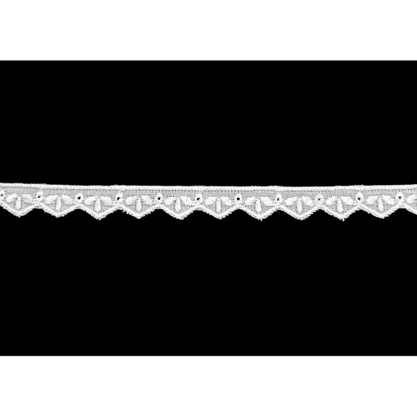 Puntilla Bordada De Batista Blanca 10 mm