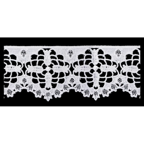 Puntilla de guipur blanco