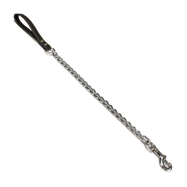 RAMAL METAL Y PIEL NEGRO 4x400 mm.