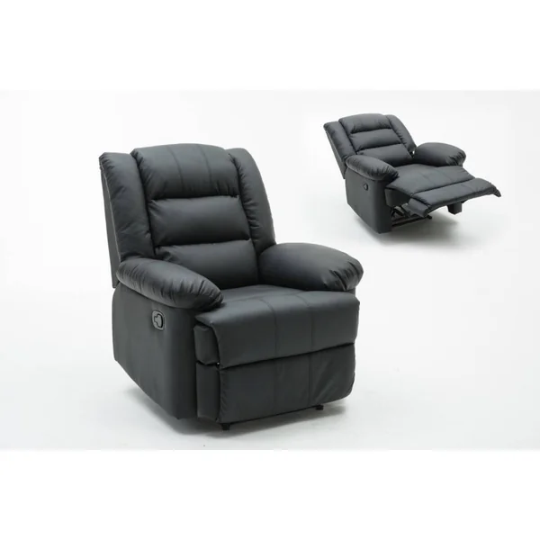 Relax-Sessel "Buckingham" - 85 x 93 x 100 cm - Schwarz