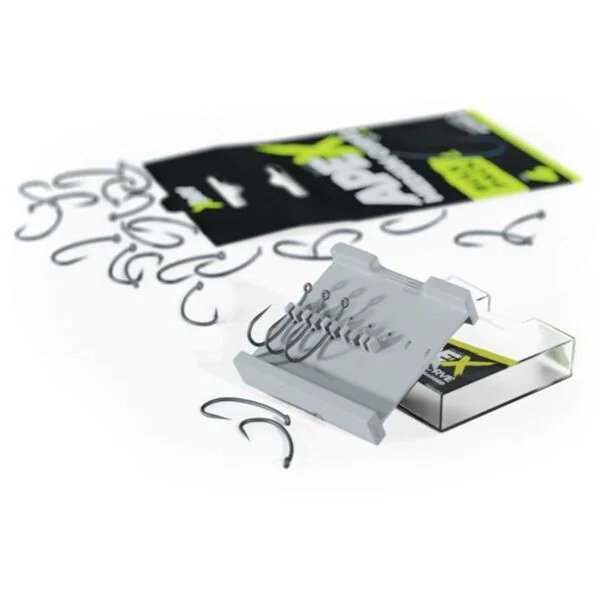 RidgeMonkey Pack 25uds Ape-X Medium Curve Barbed Bulk Nº6 - Imagen 3