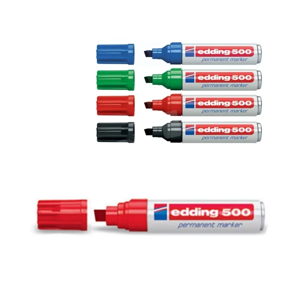ROTULADOR ROJO PERMANENTE EDDING 500