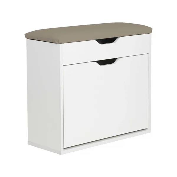 Schuhschrank "Wade" - 60 x 23.8 x 68 cm - Weiß