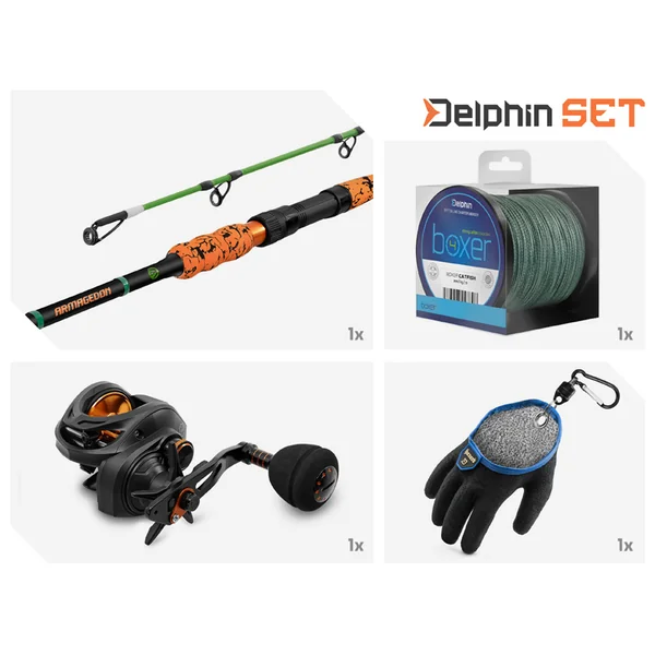 Set de pesca de siluro Delphin VERTICAL