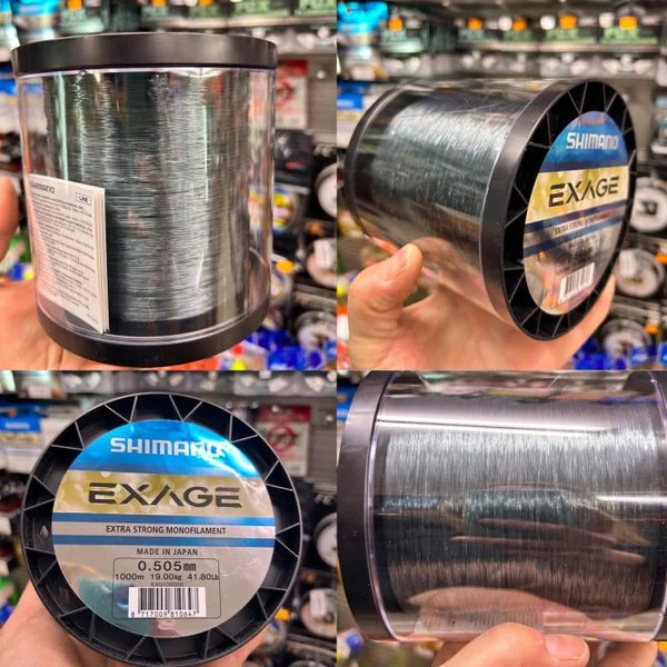 SHIMANO EXAGE BOBINA 1000M 0,505MM 19KG "MONOFILAMENTO EXTRA FUERTE"