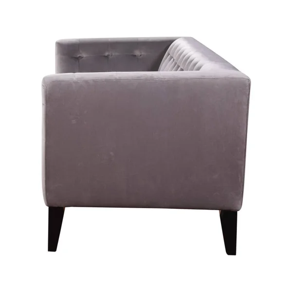 Sofa aus Samt "Vanessa" - 3-Sitzer - Hellgrau - Imagen 3