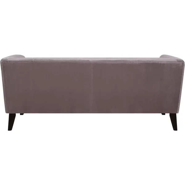 Sofa aus Samt "Vanessa" - 3-Sitzer - Hellgrau - Imagen 4