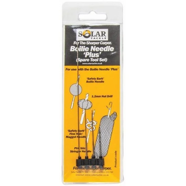 Solar Tackle boilie Needle Spare Set Of 4 Tools