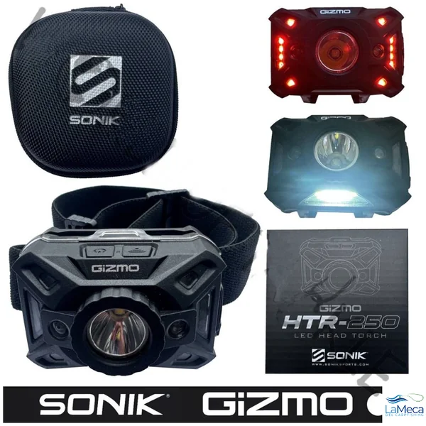 SONIK GIZMO HTR-250 LINTERNA FRONTAL RECARGABLE