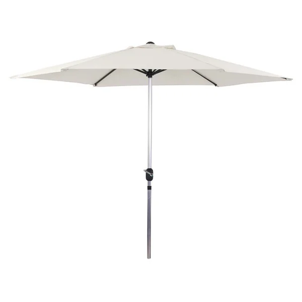 Sonnenschirm aus Alu "Sol" - Rund - Ø 3m - Ecru