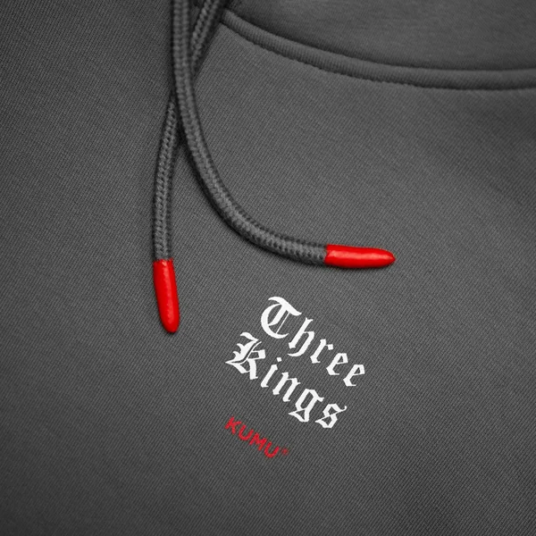 Sudadera con capucha - 3 Kings - Gris - Imagen 4