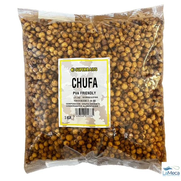 SUPERBAITS CHUFA COCIDA PVA FRIENDLY 3kg