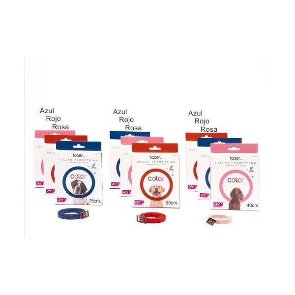 TABERDOG COLLAR PERMETRINA 75cm.ROSA