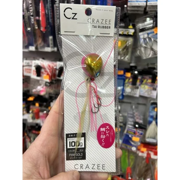 TAI RUBBER CRAZEE 100GR. PINK GOLD" PESCA VERTICAL / JIGGING"