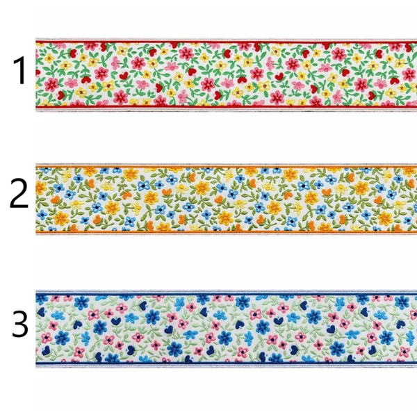 Tapacosturas Jacquard Floral 4cm