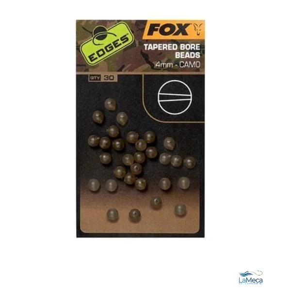 TAPERED BORE BEADS CAMO FOX 4 mm