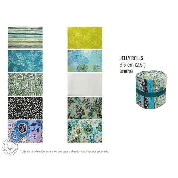 Tela Precortada Lanoma - Jelly Rolls 6,5cm