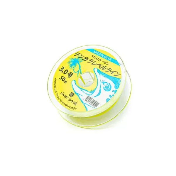 TENKARA FLUOROCARBON LEVEL LINE river peak - fluo yellow - 50 m