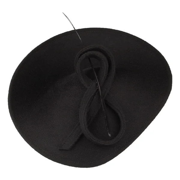 Tocado Athena Disc de lana de Whiteley - Negro - Imagen 2